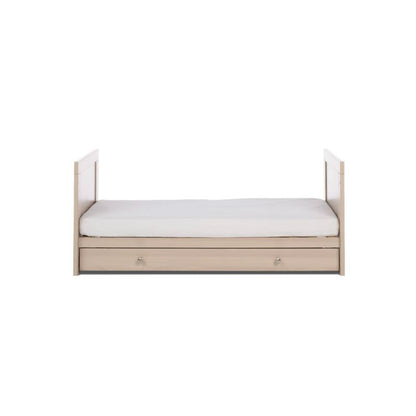 Obaby Nika 3 Piece Nursery Room Set | Cot Bed with under-Drawer, Changing Unit & Wardrobe - Aspen
