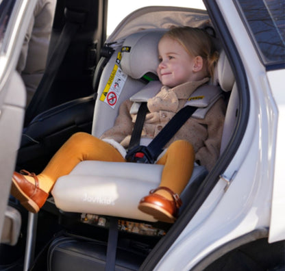 Jovikids Ranger 2 - i-Size 360° Rotating Car Seat with Canopy – 40-150cm All-in-One + ISOFIX Milkstone