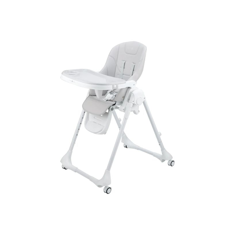 Cozy N Safe Avon Foldable Highchair | Adjustable Baby High Chair | 6–36 Months - Grey + White