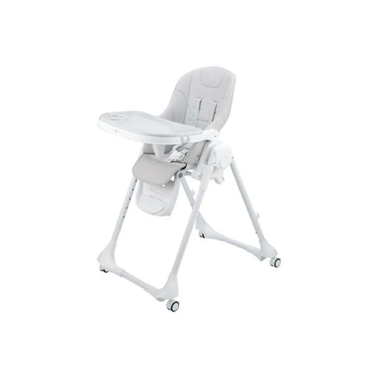 Cozy N Safe Avon Foldable Highchair | Adjustable Baby High Chair | 6–36 Months - Grey + White