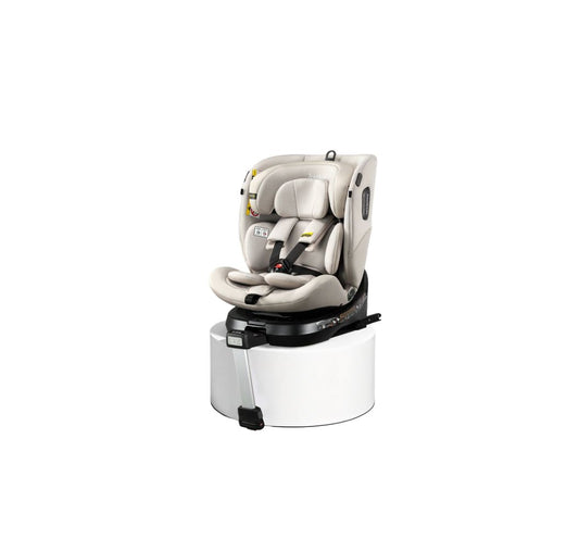 Jovikids Ranger 2 - i-Size 360° Rotating Car Seat with Canopy – 40-150cm All-in-One + ISOFIX Milkstone
