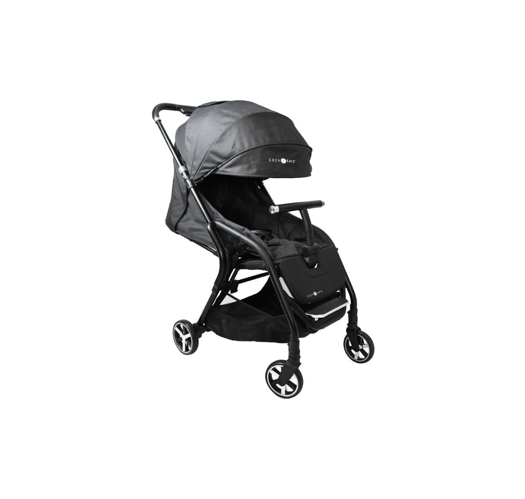 Cozy N Safe i-Metro Urban Stroller | Lightweight Compact Pushchair | Birth to 22kg | Black
