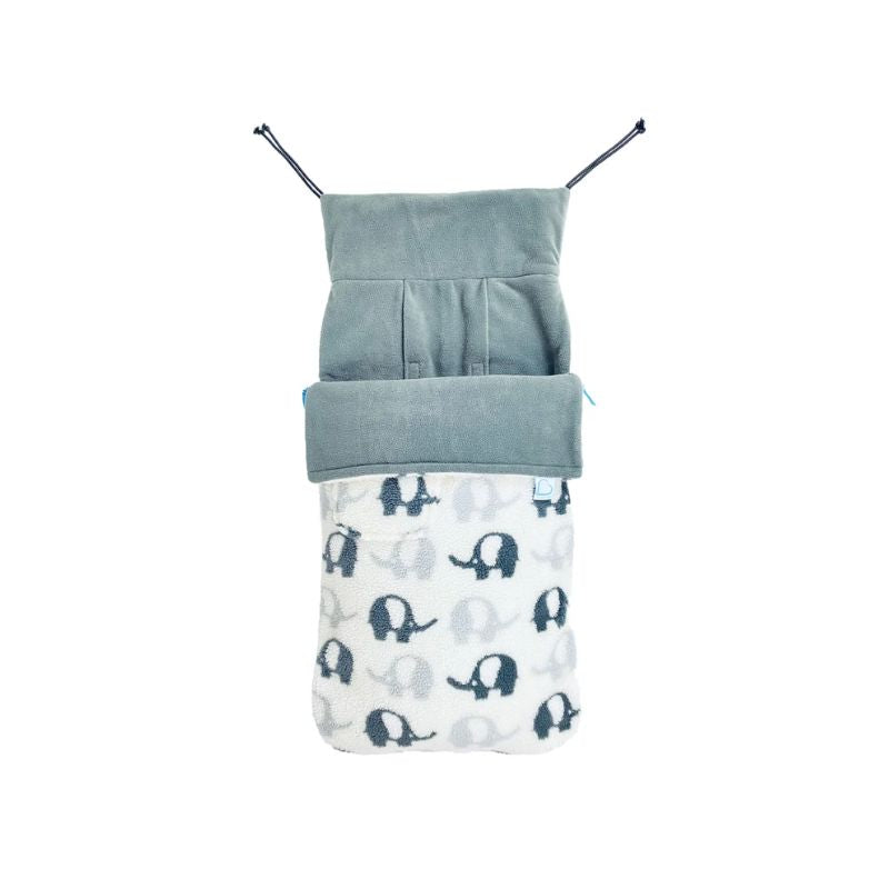 Buggysnuggle Snuggle Sherpa Elephant Stomp universal pushchair footmuff