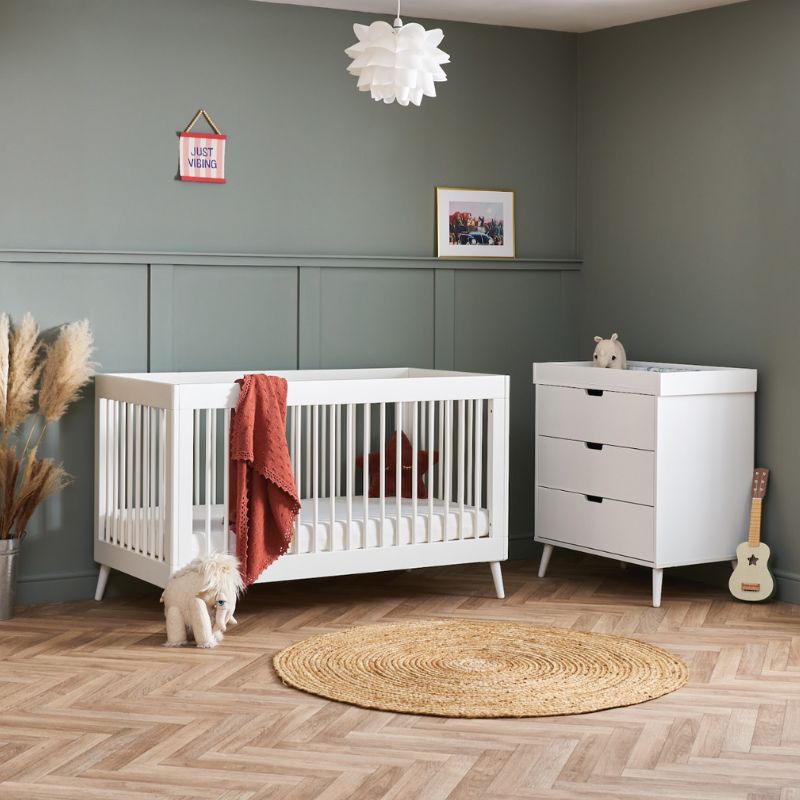 Rosy Brown OBABY MAYA 2 PIECE ROOM SET - NORDIC WHITE