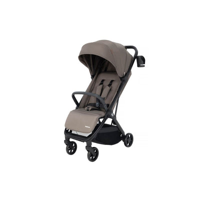 Babymore Yara Compact Stroller | Lightweight Cabin-Friendly Pushchair | Birth to 22kg | Chocolate