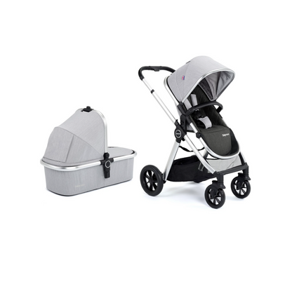 Babymore Memore V2 3 in 1 Travel System + Coco Car Seat - Silver