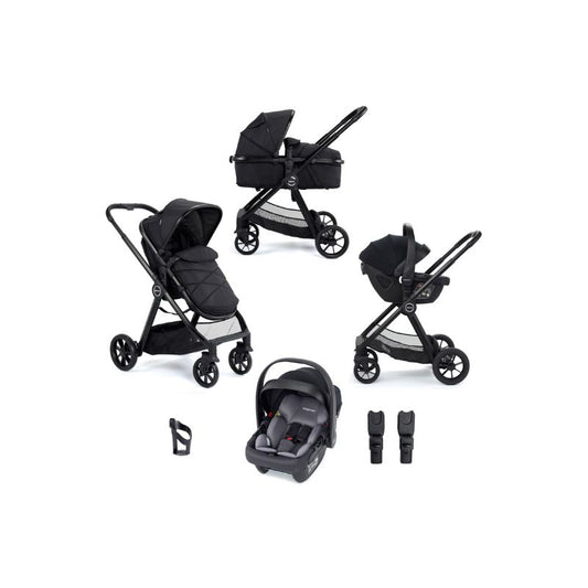 Dark Slate Gray BABYMORE MIMI TRAVEL SYSTEM COCO I-SIZE CAR SEAT - BLACK