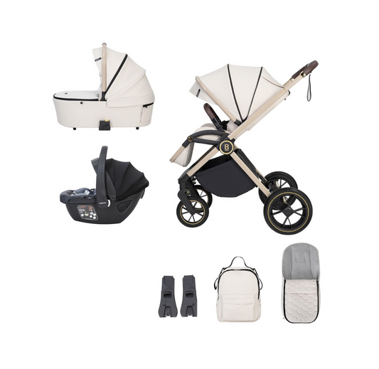 Babymore Kai 3 in 1 Travel System + Coco Car Seat – Sandstone