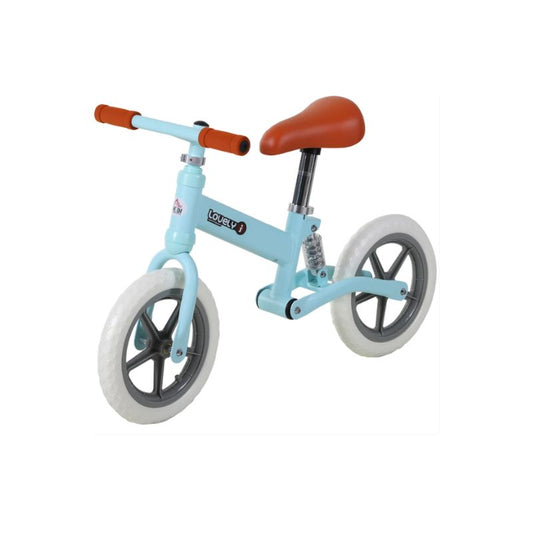 HOMCOM 12" Toddler Balance Bike | Adjustable Seat | No Pedal Training Bike | Ages 2–5 Year - Blues