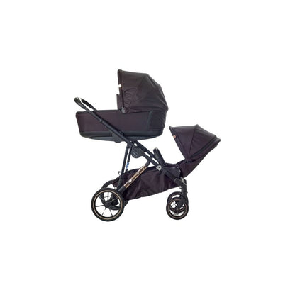 Dark Slate Gray MEE-GO UNO PLUS 2 IN 1 PRAM & PUSHCHAIR - BLACK ROSE