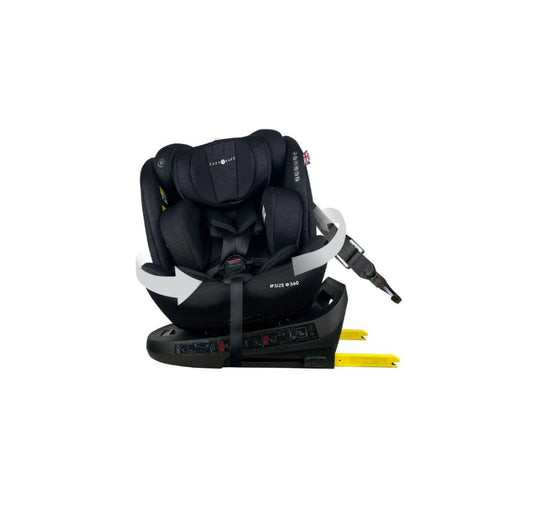 Cozy N Safe Apollo i-Size 360° Rotating Car Seat (40–150cm) | Birth to 12 Years | ISOFIX & Top Tether - Onyx