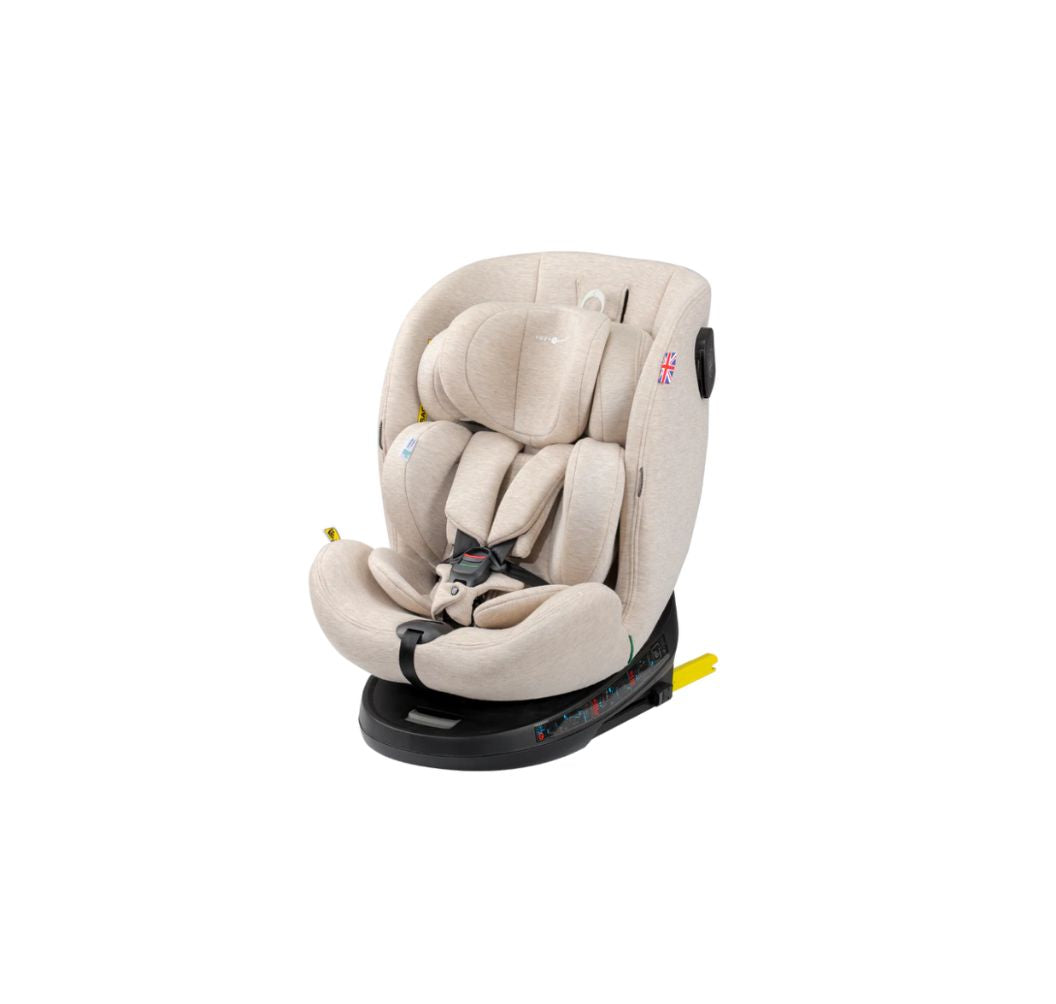 Cozy N Safe Apollo i-Size 360° Rotating Car Seat (40–150cm) | Birth to 12 Years | ISOFIX & Top Tether - Ivory