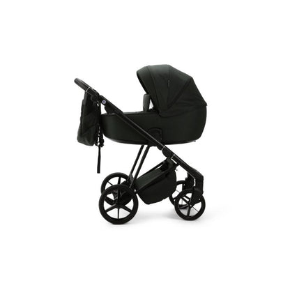 Black MEE-GO MILANO EVO 2 IN 1 PRAM & PUSHCHAIR - RACING GREEN