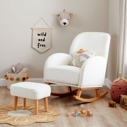Babymore Caro White Complete Nursery Bundle | 6-Piece Set