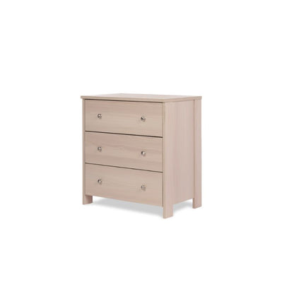 Obaby Nika 3 Piece Nursery Room Set | Cot Bed, Changing Unit & Wardrobe - Aspen