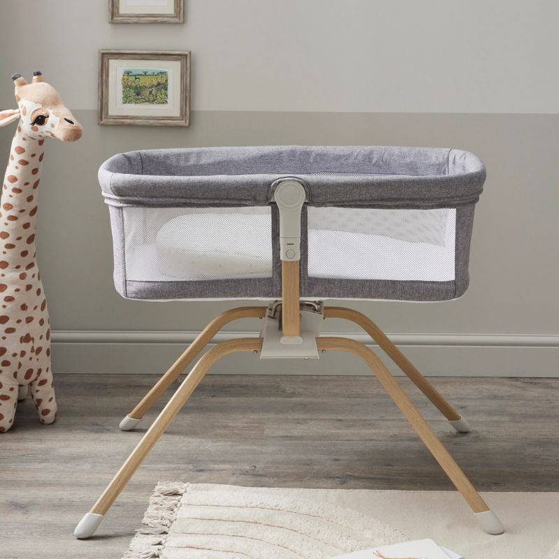 Babymore Air Motion Gliding Crib - Slate