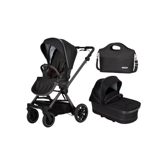 Mercedes AMG GT² Pram & Pushchair Bundle by Hartan - Charcoal Black