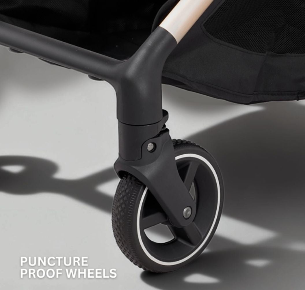 JoviKids Ayla Compact Travel Stroller | Auto Fold Lightweight Pushchair | Cabin-Friendly | Birth to 22kg 