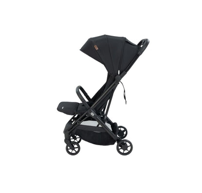 Babymore Yara Compact Stroller | Lightweight Cabin-Friendly Pushchair | Birth to 22kg | Black