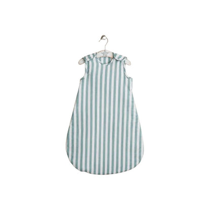 Obaby Twin Pack Muslin Baby Sleeping Bags | 2.5 Tog | 0–6 Months | Ocean Green & Ocean Green Stripe 