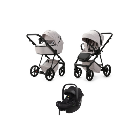 Light Gray MEE-GO MILANO EVO 3 in 1 PRAM & PUSHCHAIR - BUSICUIT