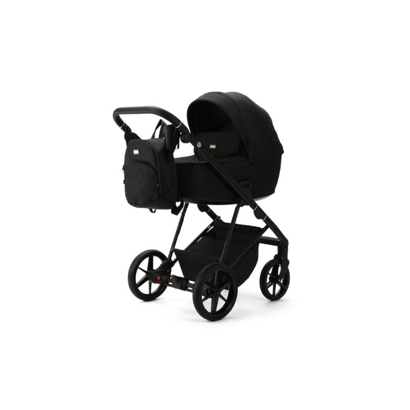 Black MEE-GO MILANO EVO 2 IN 1 PRAM & PUSHCHAIR- ABSTRACT BLACK