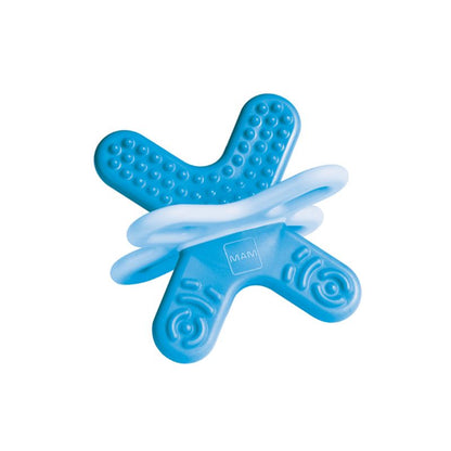MAM Bite & Relax Mini Teether | Phase 2 Baby Teether | 4+ Months - Blue