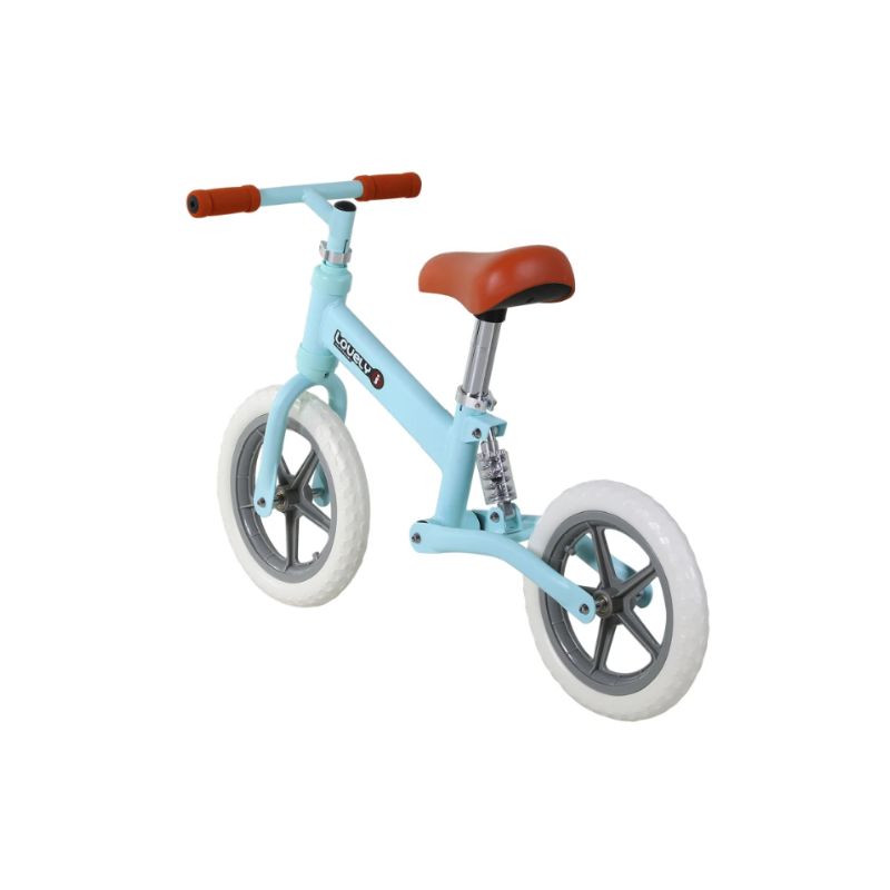 HOMCOM 12" Toddler Balance Bike | Adjustable Seat | No Pedal Training Bike | Ages 2–5 Year - Blues