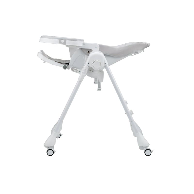 Cozy N Safe Avon Foldable Highchair | Adjustable Baby High Chair | 6–36 Months - Grey + White