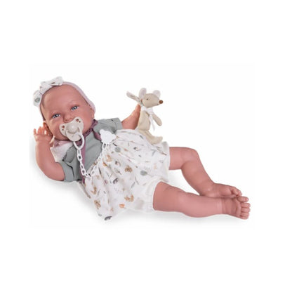 Antonio Juan My First Reborn Daniela Doll with Plush Toy | 52cm Realistic Soft Body Doll | Ages 3+ Years