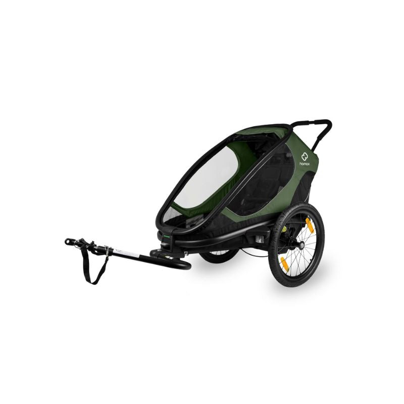 Hamax Outback Single Child Bike Trailer Green Black Prime Baby Gear