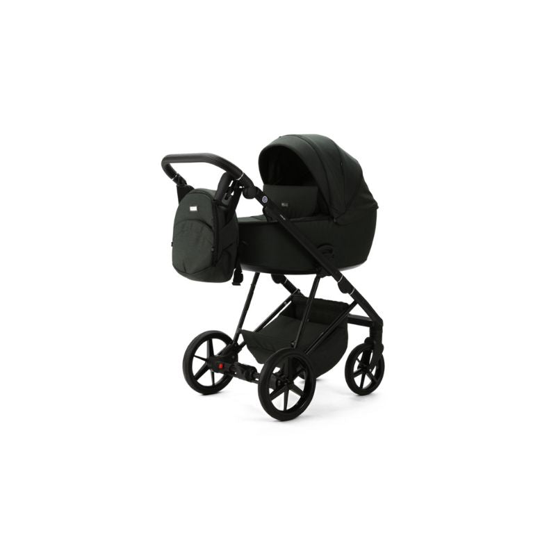 Black MEE-GO MILANO EVO 2 IN 1 PRAM & PUSHCHAIR - RACING GREEN