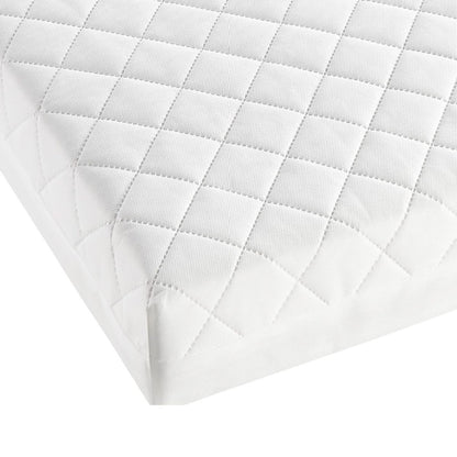 Babymore Deluxe Sprung Cot Bed Mattress – 140 x 70 cm - White