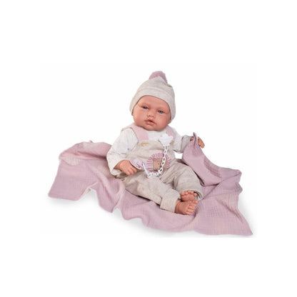 Antonio Juan Babydoo Poseable Doll with Blanket | 50cm Soft Body Baby Doll | Ages 3+ Years