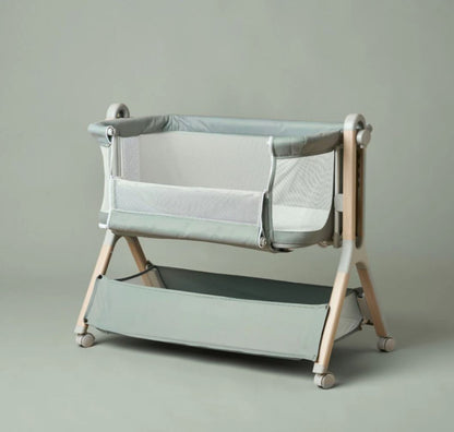Obaby Cloud Bedside Crib – Sage | Adjustable Bedside Sleeper & Newborn Crib with Mattress (Copy)