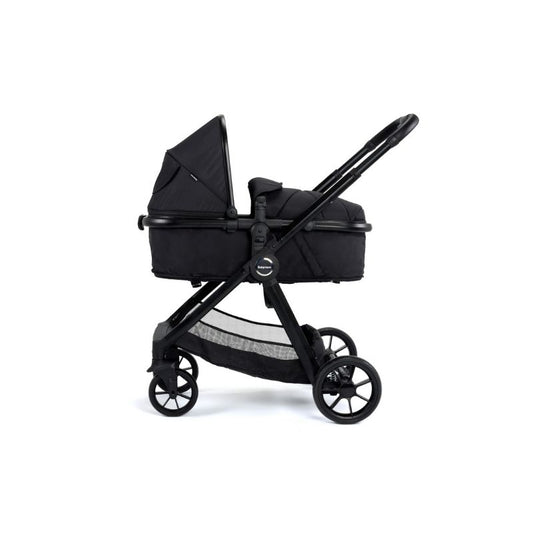 Babymore Mimi Travel System with Coco i-Size Car Seat & ISOFIX Base | Birth to 22 kg - Black