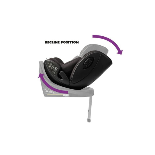 Bababing - Hera Verto Next Stage 360 Spin Car Seat 0 - 4 Years - Black