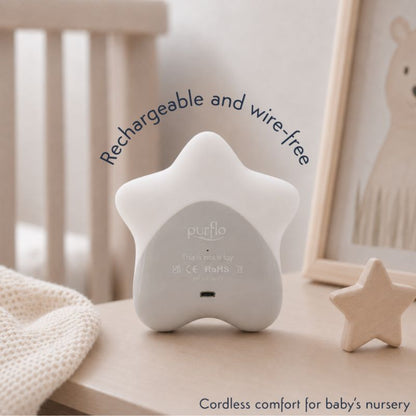 Purflo Starlight Digital Baby Room Thermometer & Night Light | Colour Changing