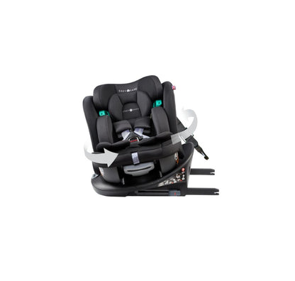 Cozy N Safe Vesta i-Size 360° Rotating Car Seat (40–150cm) | Birth to 12 Years | ISOFIX - Jet Black