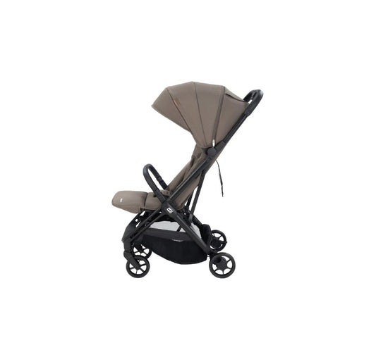 Babymore Yara Compact Stroller | Lightweight Cabin-Friendly Pushchair | Birth to 22kg | Chocolate