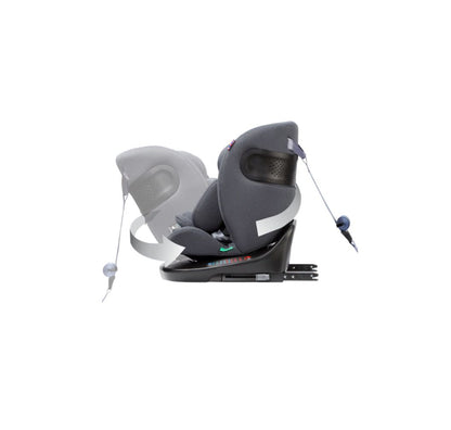 Cozy N Safe Galaxy i-Size 360° Rotating Car Seat (40–150cm) | Birth to 12 Years | ISOFIX & Top Tether - Slate