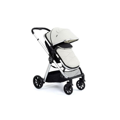 Light Gray BABYMORE MIMI TRAVEL SYSTEM COCO WITH I-SIZE CAR SEAT - SILVER