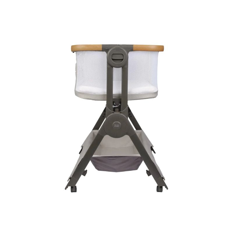 BabaBing Bedside Crib & Travel Cot | One-Click Fold | Birth to 6 Months - Oatmeal