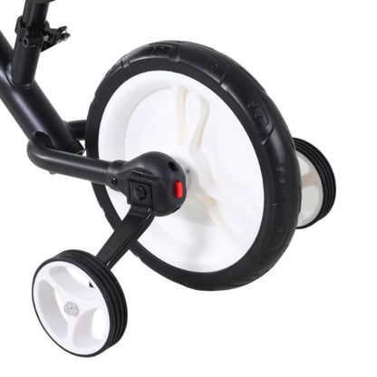 HOMCOM 2-in-1 Balance Bike with Removable Stabilisers | Adjustable Toddler Training Bike | Ages 2–5 Years - Black