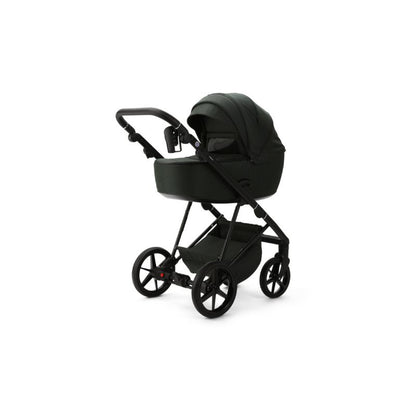 Black MEE-GO MILANO EVO 2 IN 1 PRAM & PUSHCHAIR - RACING GREEN