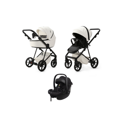 Dark Slate Gray MEE-GO MILANO EVO 3 IN 1 PRAM & PUSHCHAIR - PEARL WHITE