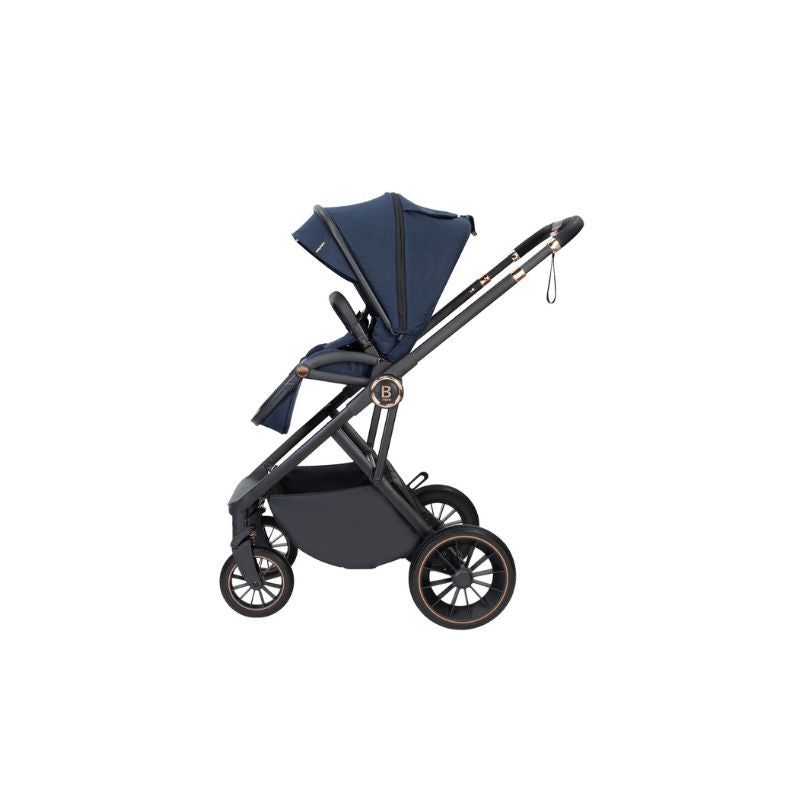 Dark Slate Gray BABYMORE CHIA 2 IN 1 PRAM & PUSHCHAIR - MIDNIGHT BLUE