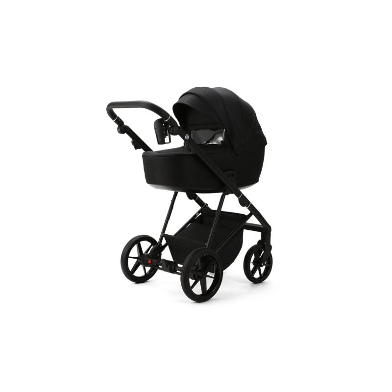 Black MEE-GO MILANO EVO 2 IN 1 PRAM & PUSHCHAIR- ABSTRACT BLACK