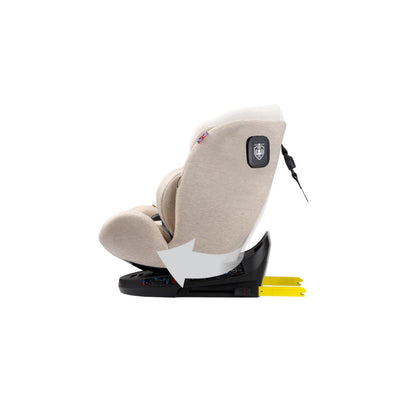 Cozy N Safe Apollo i-Size 360° Rotating Car Seat (40–150cm) | Birth to 12 Years | ISOFIX & Top Tether - Ivory