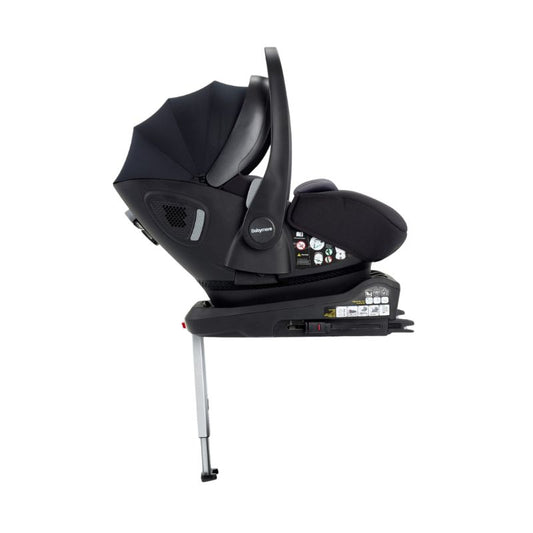 Babymore Pecan i-Size Baby Car Seat with Isofix Base - Black - Prime Baby Gear